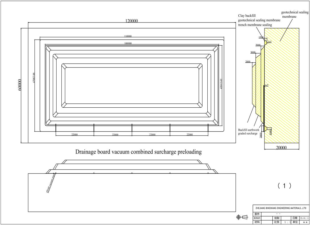 Combined Vacuum and Piling Preloading Drainage Technique of Drainage Boards